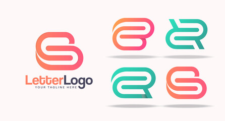 Letter logo or favicon design bundle