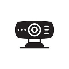 Web camera vector icon. Web camera flat sign design. Web camera symbol pictogram. UX UI icon