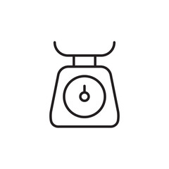 Weight scales vector icon. Kg flat sign design. Kilogram weight scale symbol pictogram. UX UI icon