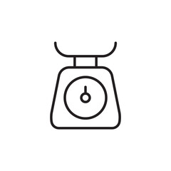 Weight scales vector icon. Kg flat sign design. Kilogram weight scale symbol pictogram. UX UI icon