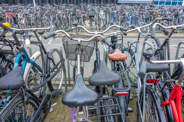 Giant Bike Parking at Amsterdam Central Station