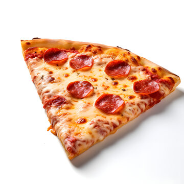 Ultra-Realistic AI Generated Slice of pepperoni pizza Image Perfect for Cooking Blogs and Websites