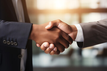 businessmen handshake - business meeting and partnership concept copy space