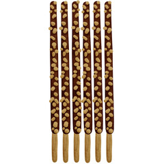 Chocolate sticks isolated on transparent background 