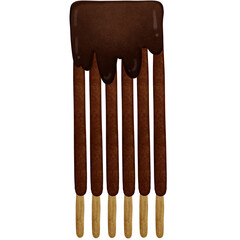 Chocolate sticks isolated on transparent background 