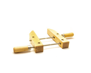 Top view dual handscrews wood clamp with hardwood jaws wider distribution provide firm, even...