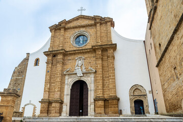 Fototapeta na wymiar Cathedral of Saint Gerland or Gerlando, Agrigento, Sicily, Italy,