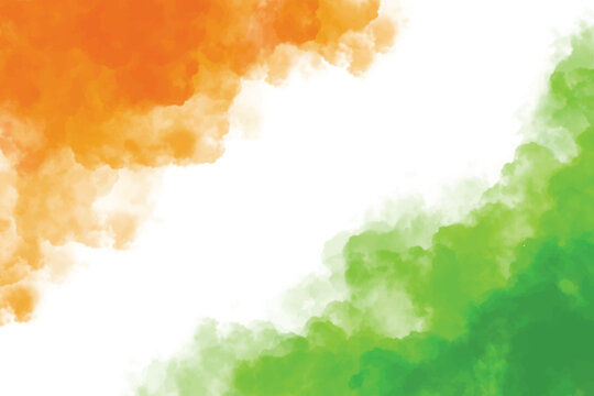 National flag colours for indian independence day celebration background