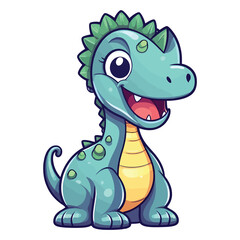 Obraz premium Cute Camarasaurus Dinosaur Illustration