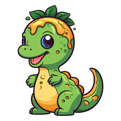 Fototapeta premium Cute Camarasaurus Dinosaur Illustration