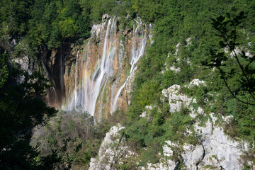 beautiful view of plitvice lakes in Croatia