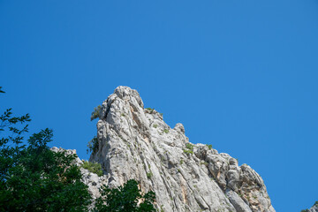 rock in the mountains of paklenica