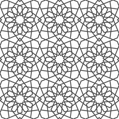 Seamless islamic pattern. Vector Girih pattern. PNG Braided Islamic mesh bg. Girih braided pattern. PNG illustration. Braided ornamental pattern. Morocco decorative ornamental pattern.
