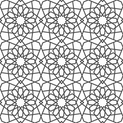 Seamless islamic pattern. Vector Girih pattern. PNG Braided Islamic mesh bg. Girih braided pattern. PNG illustration. Braided ornamental pattern. Morocco decorative ornamental pattern.