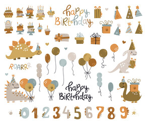 Happy birthday dino collection.