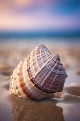 A macro capture of a seashell