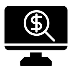 paid search glyph icon