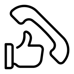 best customer experience line icon