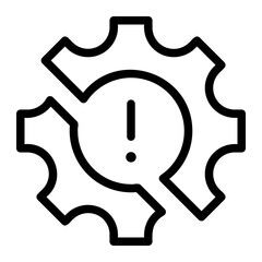 disruption line icon