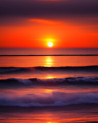 Fototapeta premium sunset over the sea