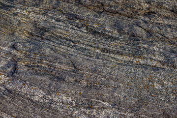 Background close-up rocky gray stone marble