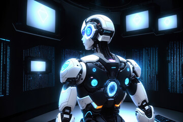 Futuristic Robot Scenarios - Artificial Intelligence Concepts