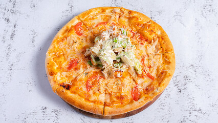 Pizza margarita isolated