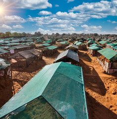 covered graves in in rural africa © poco_bw