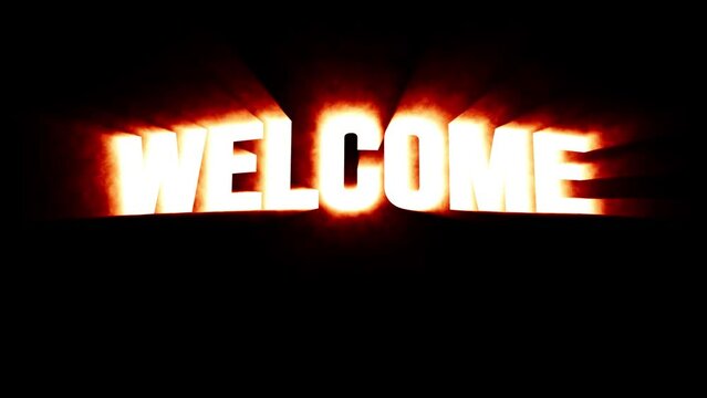 Welcome Animation with Fire effect