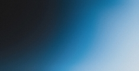 Dark blue black white color gradient background, grainy texture effect, web banner abstract design, copy space