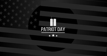 Fototapeta na wymiar Patriot Day, American Flag. 911 Patriot Day USA Background, September 11, Design template