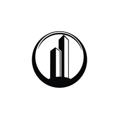 simple and clean building vector