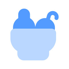salad bowl duotone icon