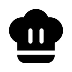 chef hat glyph icon