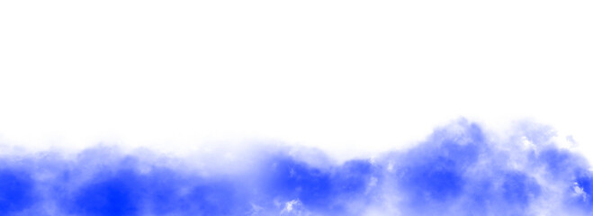 Fototapeta na wymiar Blue Smoke Isolate Transparent Background