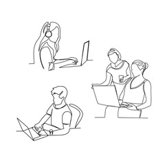 Workers vector illustration