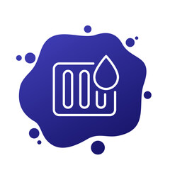 drainage or drain line icon, vector