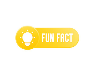 Fun fact icon, vector design