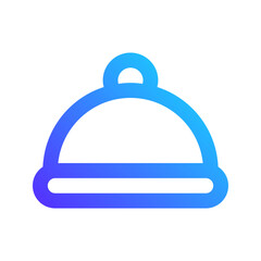 food tray gradient icon