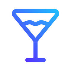 cocktail gradient icon