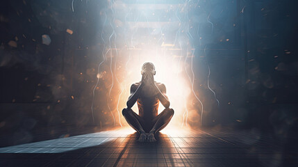 Mental Health Portrait, Human Facing Anxiety and Depression