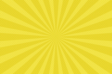 Comics yellow  Color pop art style  layout template with dots pattern background vector