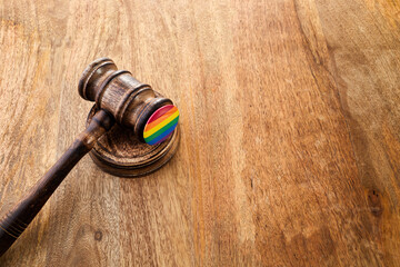 Lgbt laws litigation. Marriage laws and equality for LGBT concept.