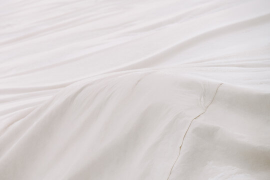 Stubai Glacier in Austria covered in white planes to protect it from the summer heat