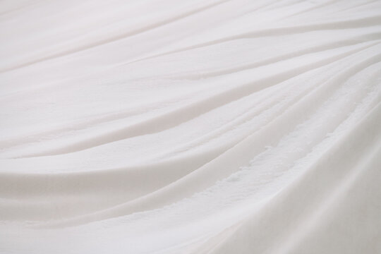 Stubai Glacier in Austria covered in white planes to protect it from the summer heat