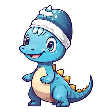 Cute Dryosaurus Dinosaur 2d Illustration