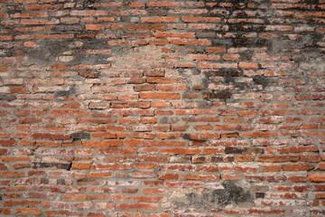 old red brick wall texture background