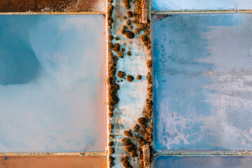 Coastal Salt Farm in Sicily, Italy