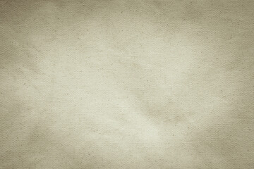 Hessian sackcloth woven texture pattern background in grunge old aged light cream beige brown color