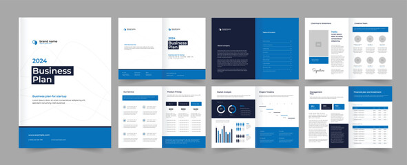 Business Plan and  Business Plan Brochure Layout .